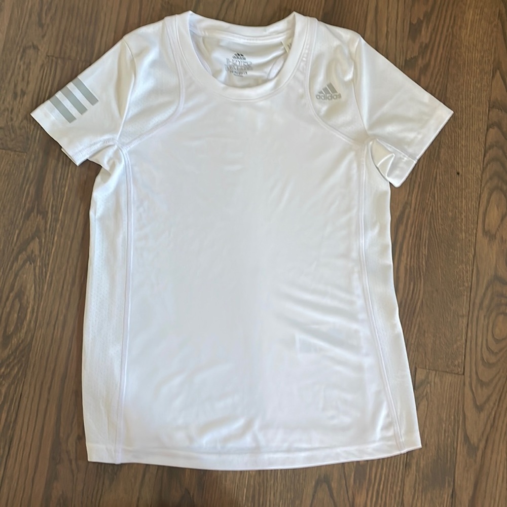 White Adidas t-shirt, Youth 11-12